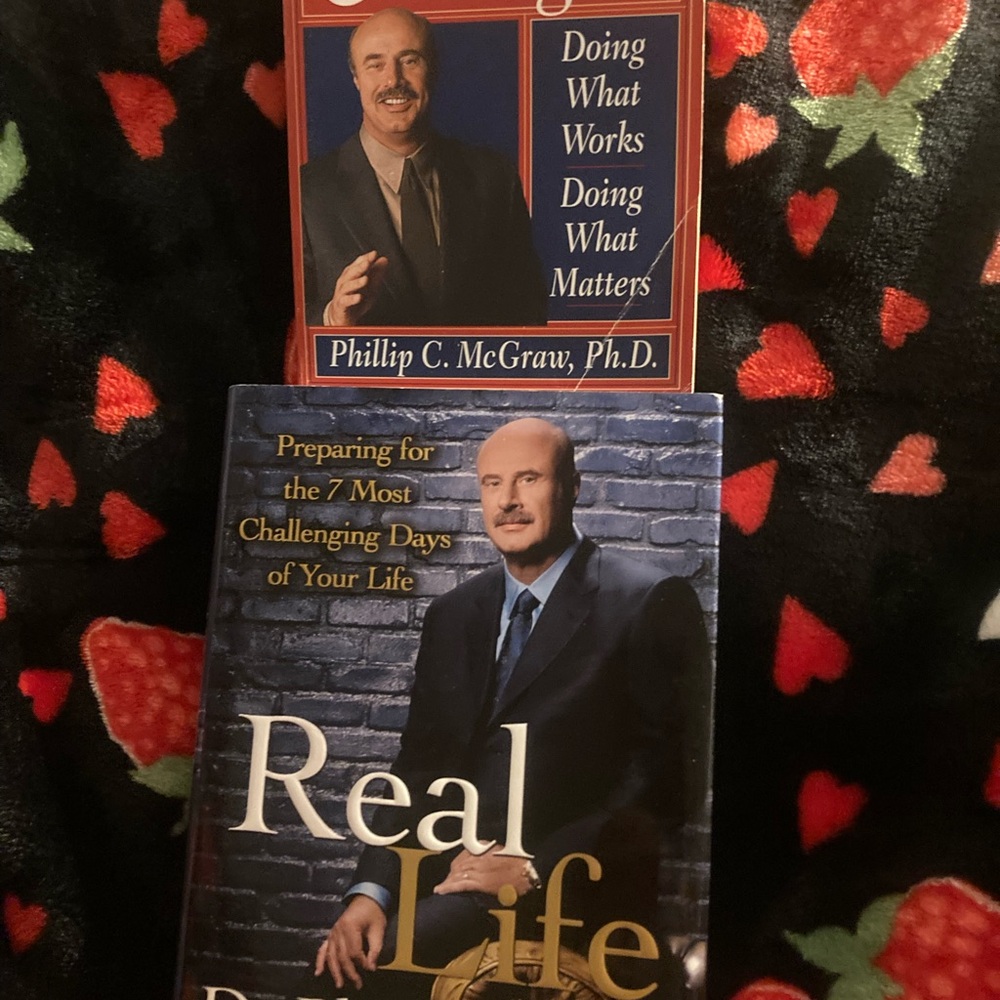 Adult Self Help Dr Phil McGraw Book Bundle 2 books as pictured like new